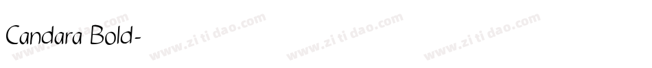 Candara Bold字体转换